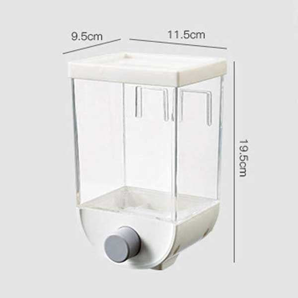 Distributeur de céréales, Fruits secs, pâtes et Bonbons, Double récipient