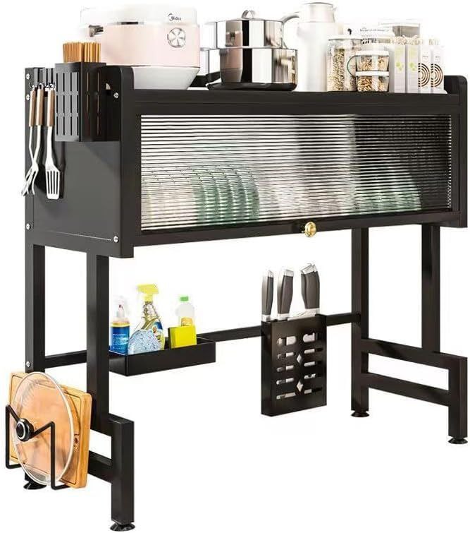 Égouttoir à Vaisselle à 2 Niveaux avec Couvercle