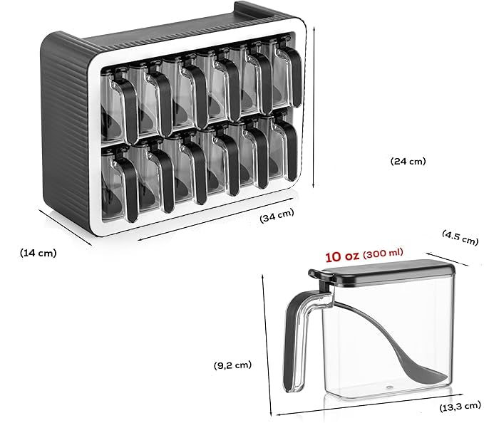 CrystalStack Organisateur Épices Premium