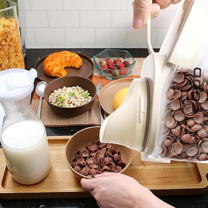 Récipients à céréales de 1,5 L hermétiques pour aliments secs