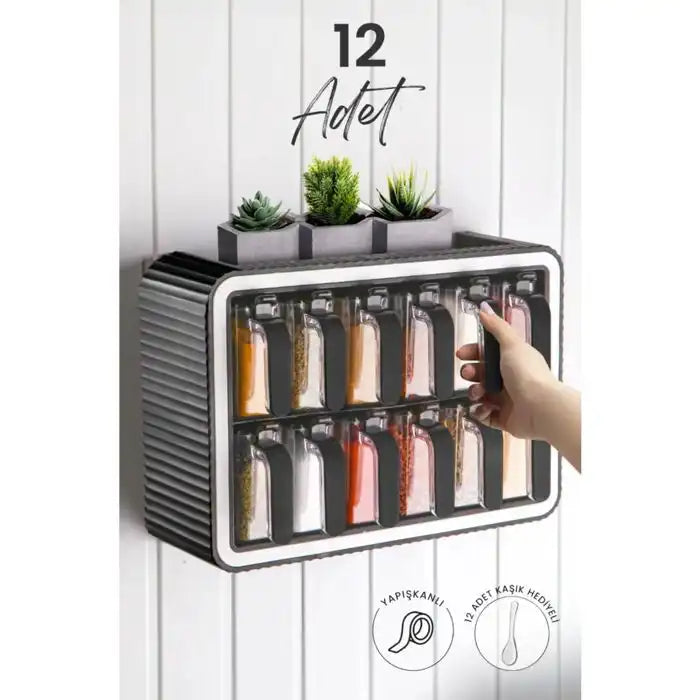 CrystalStack Organisateur Épices Premium