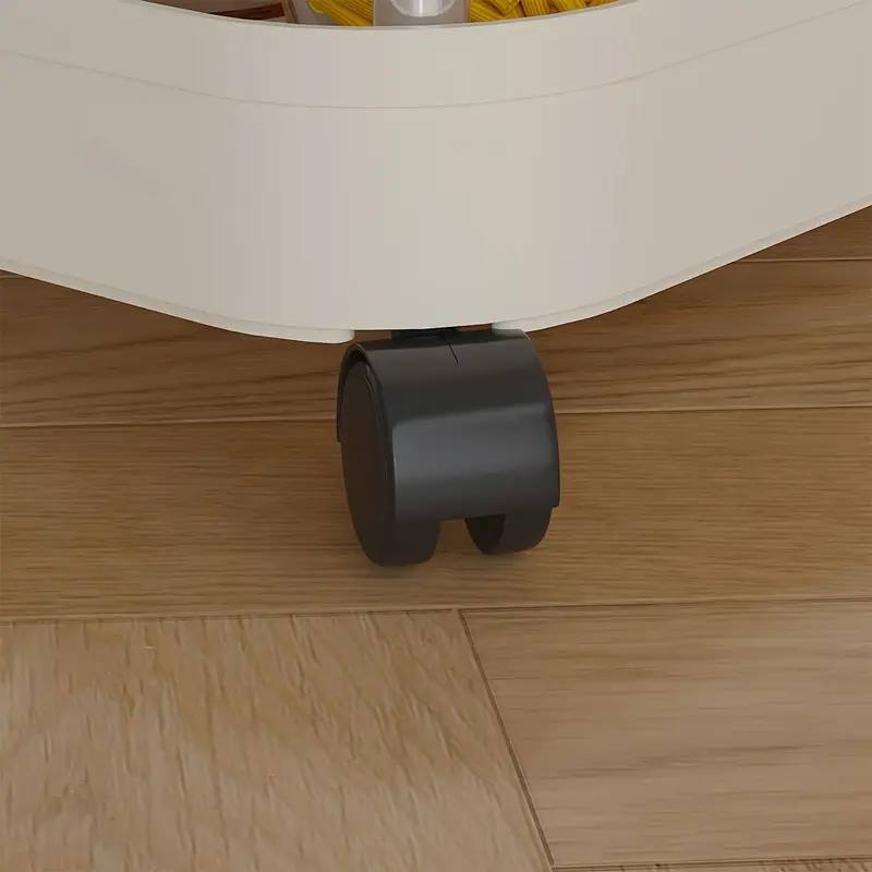 Poubelle de cuisine multicouche avec couvercle & roulettes