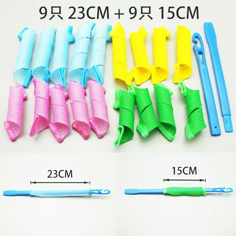 Bigoudis De Sommeil En Plastique, Boucles Sans Dommage Sans Chaleur